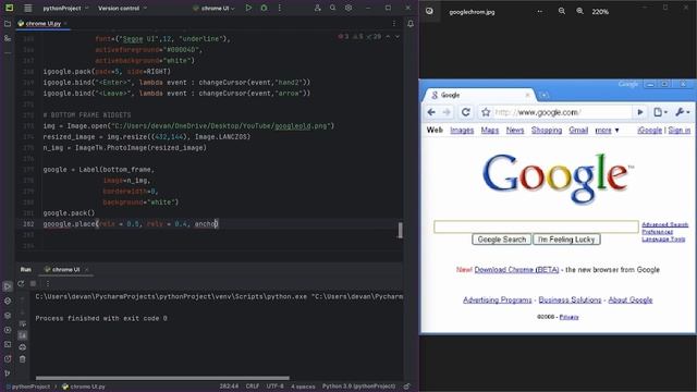 GOOGLE CHROME UI | PYTHON | TKINTER - PART 2 смотреть онлайн