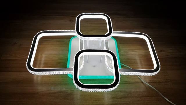 Светодиодная люстра 8019/2+2 WHT смотреть онлайн