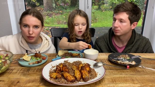 МУКБАНГ КУРИЦА С ГРЕЧКОЙ | СКОРО БУДЕТ РОЗЫГРЫШ