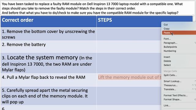 Simulation CompTIA A+ Understand how to install, replace RAM module from a laptop. смотреть онлайн