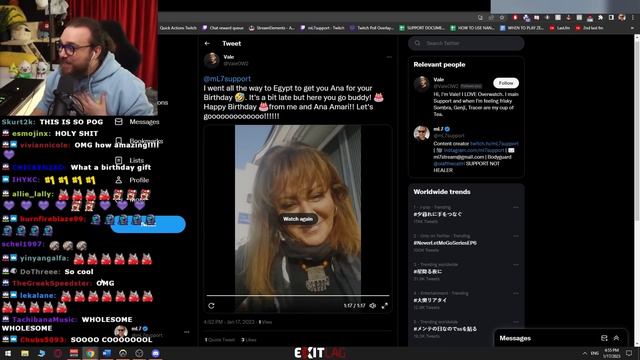 mL7 reacts to Ana VA wishing him Happy Birthday смотреть онлайн