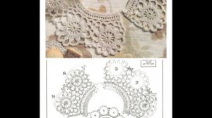 Как связать крючком воротничок / Подборка схем .