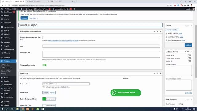 ✅Cómo Instalar Plugin WhatsApp Chat v3.1.8 en WordPress | 2022 ✅ смотреть онлайн