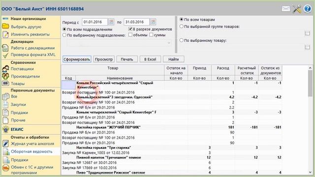 Ведение количественного учета товаров смотреть онлайн