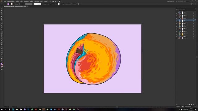 How to draw illustation in vector | Как рисовать (нарисовать) иллюстрации в векторе смотреть онлайн