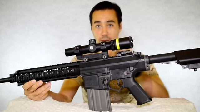 Обзор страйкбольной винтовки ARES SR-25 Carbine смотреть онлайн