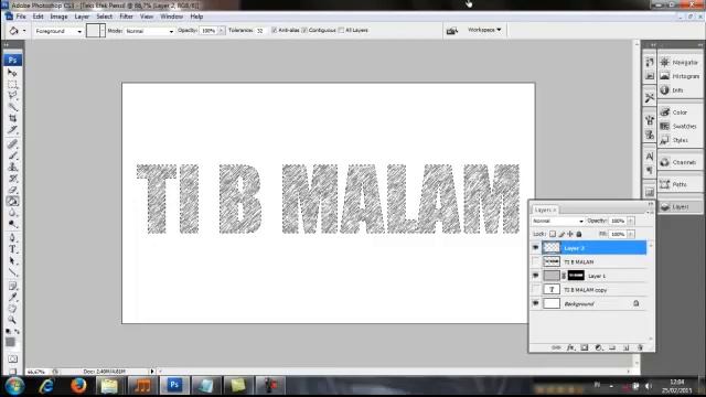TEKS EFEK PENSIL DENGAN PHOTOSHOP смотреть онлайн