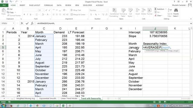 Operations Management using Excel: Seasonality and Trend Forecasting смотреть онлайн