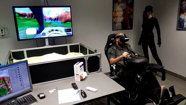 Unity Virtual Reality Sandbox Motion Simulator Chair Game смотреть онлайн