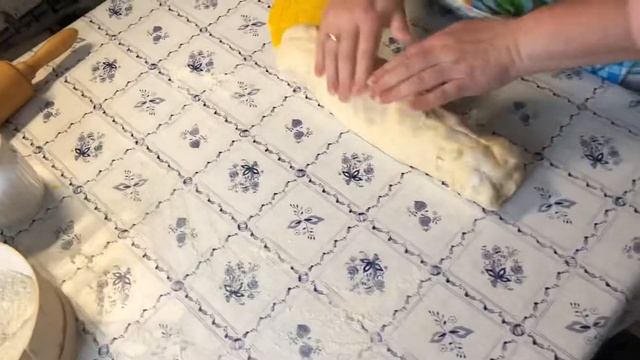 Плацинды с Кабаком ( Тыквой) и тушеной капустой в духовке. Тесто без дрожжей. смотреть онлайн