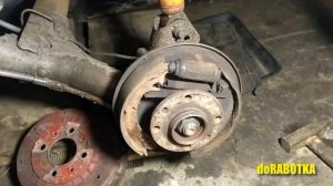 Быстрая замена задней колодки Лада Калина. #doRABOTKALINA doRABOTKA