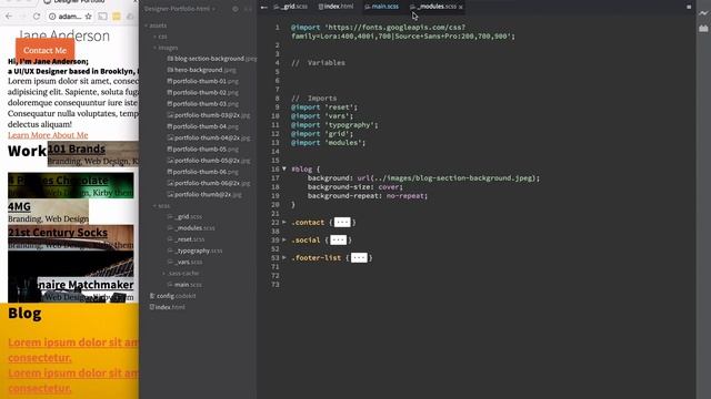 How to Develop a Responsive Portfolio | 03 CSS part 2 смотреть онлайн
