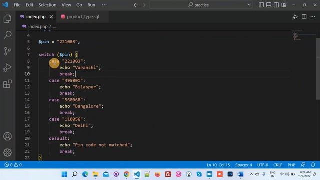 (E-6) - Control Flow Statements in php смотреть онлайн