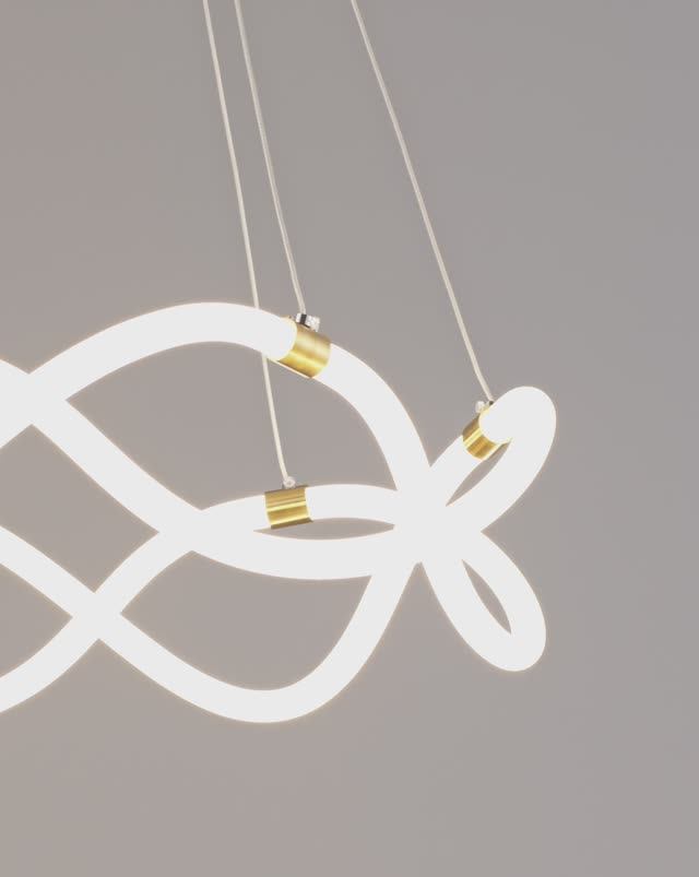 Светодиодная подвесная люстра Moderli V2912-PL Lama смотреть онлайн