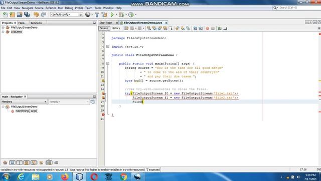 Java the complete Reference Ninth Edition (Chapter 20) Example (6) FileOutputStream Example 2 смотреть онлайн