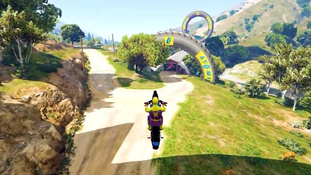 GTA V Epic New Stunt Race For Car Racing Challenge by Cars, Boats and Motorcycle смотреть онлайн