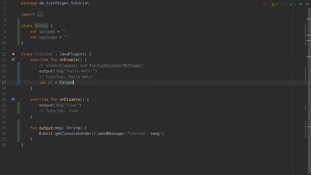 Spigot-Plugin in Kotlin #3: Objektorientierte Programierung I: class und fun смотреть онлайн