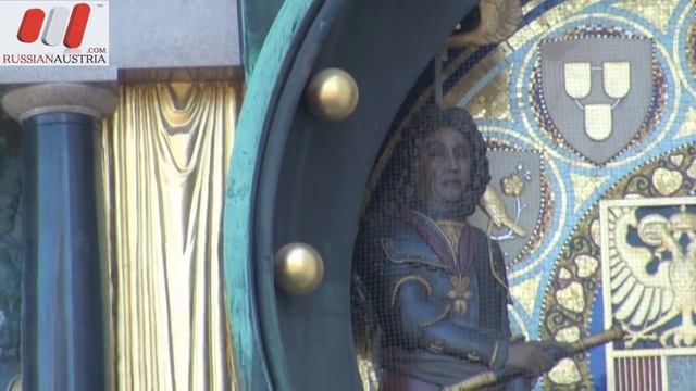 Австрия. Прогулки по Вене. Часы Анкерур. Ankeruhr. Видео смотреть онлайн