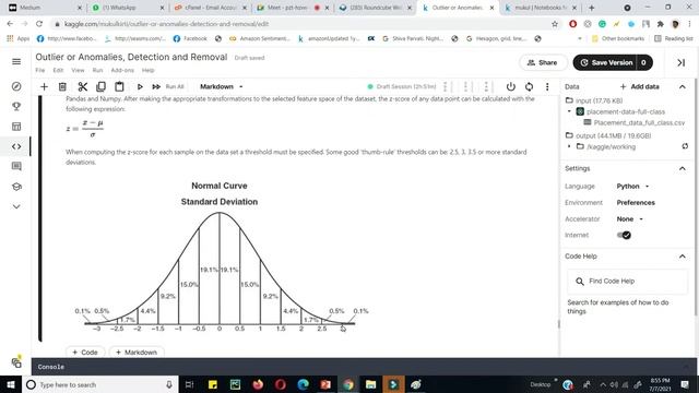 Anomalies or Outlier detection, z score, in Hindi смотреть онлайн