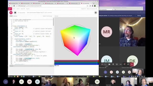 An exercise of 3D Data Visualization on p5.js смотреть онлайн