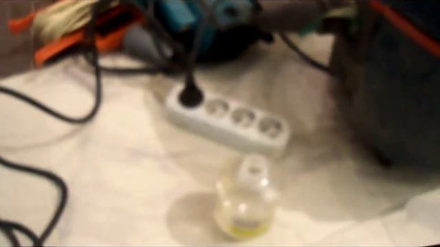 Очистка пильного диска от пластика и небольшого кол-ва смолы растворителем