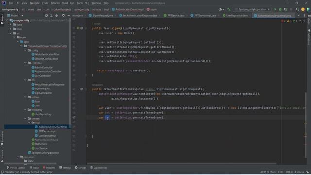 Spring Boot 3.1 With JWT | Login API With JWT And Refresh Token | Part 7 смотреть онлайн