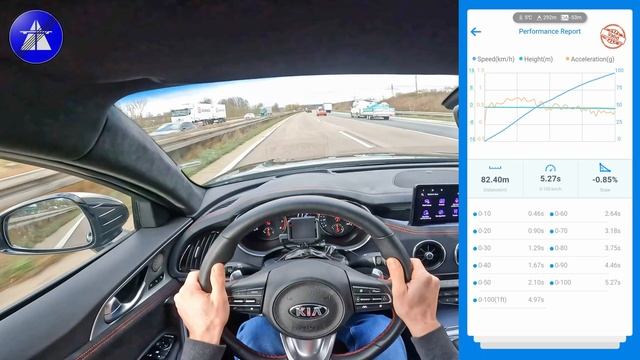 Kia Stinger GT TOP SPEED DRIVE ON GERMAN AUTOBAHN *Dragy acceleration 0-100/100-200 km/h *HQ SOUND смотреть онлайн
