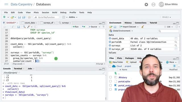 Working With SQL Databases From R: Querying SQL Databases Using dplyr смотреть онлайн