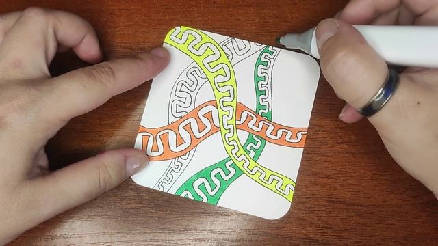 Зентангл Тангл 2C Rubbon