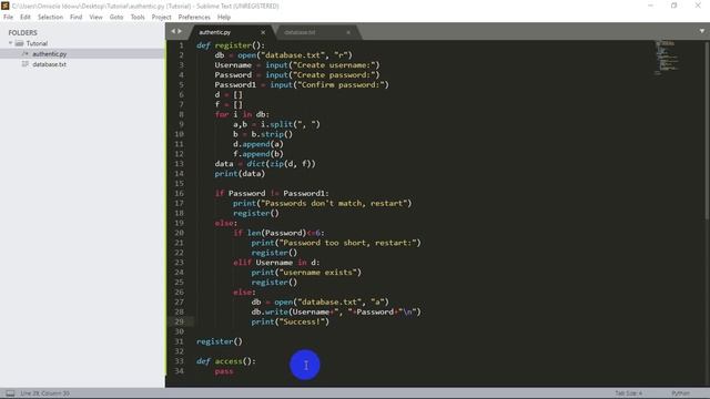 Python Login System: Using a text file (Beginners Project) смотреть онлайн