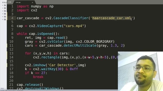 Car Detector - Using OpenCV, Python, HaarCascades - Beginner Tutorial - with source code смотреть онлайн