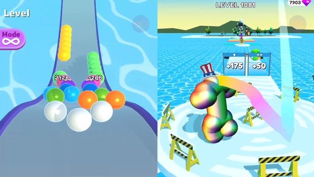 Ball Run 2048, Tall Man Run All Levels Android iOS Mobile Gameplay смотреть онлайн