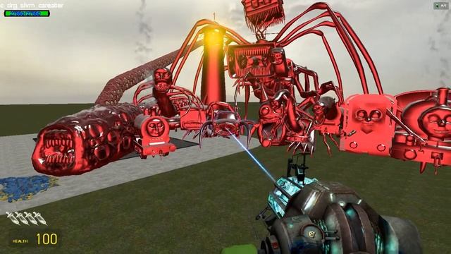 NEW GIANT TRAIN EATER RUBY VS ALL TREVOR HENDERSON CREATURES VS ALL MONSTER Garry's Mod смотреть онлайн