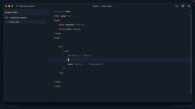 PHP For Beginners, Ep 4 - Variables смотреть онлайн