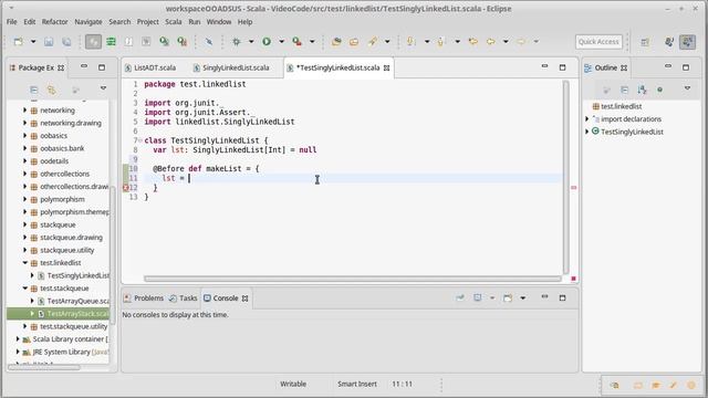 Mutable Singly Linked List 2 (using Scala) смотреть онлайн