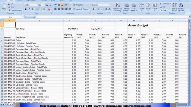 Budget Import & Export to Dynamics GP Using Excel смотреть онлайн