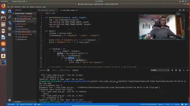 ARGUMENTS IN PYTHON #6 смотреть онлайн