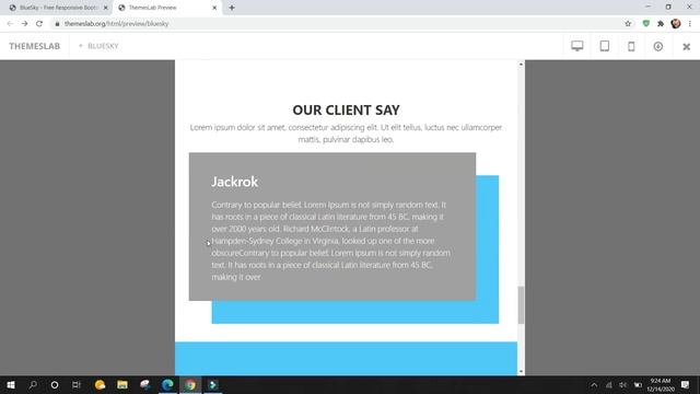 Bluesky: Free Responsive Bootstrap 4 HTML5 Agency Website Template смотреть онлайн