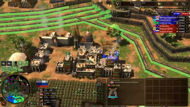 Age Of Empires III Treaty Russia Chaos смотреть онлайн