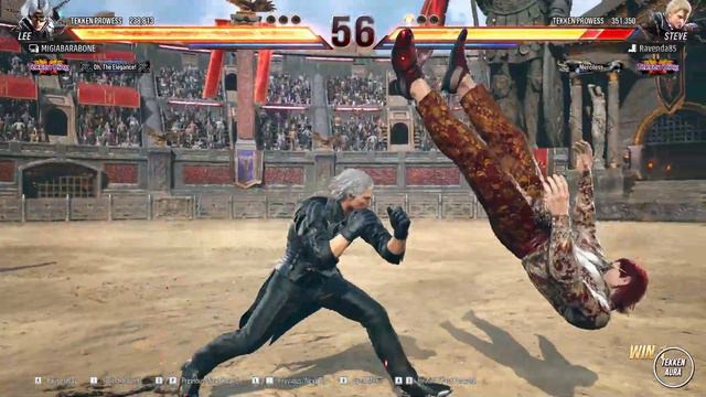 Tekken 8  ▰  MigiaBarabone (Lee) Vs Knee (Steve) ▰ Ranked Matches!