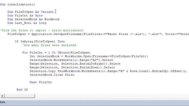 How to Browse and Consolidate & Append Multiple Workbooks Into One Master Sheet in VBA (Hindi/Urdu) смотреть онлайн