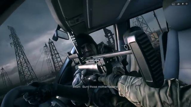 Battlefield 4, scripted sequence, car chase, crash смотреть онлайн