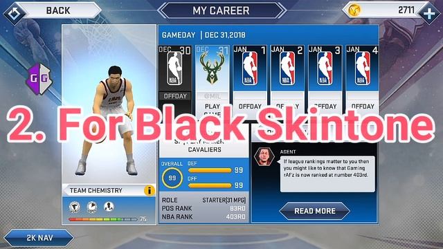 How to Faceup | Back the default face | Nba2k19 Mobile v51 v52 смотреть онлайн