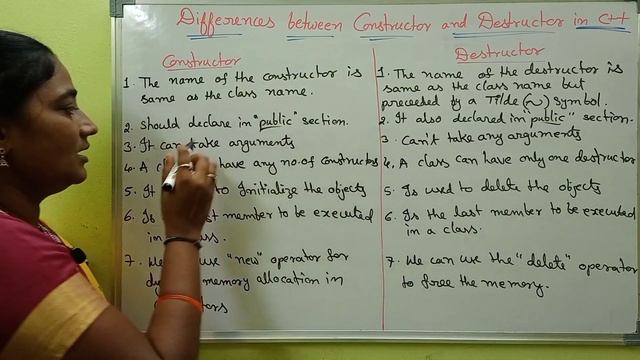 C++ || Differences between Constructor and Destructor in C++||C++ in telugu||Telugu Scit Tutorial смотреть онлайн