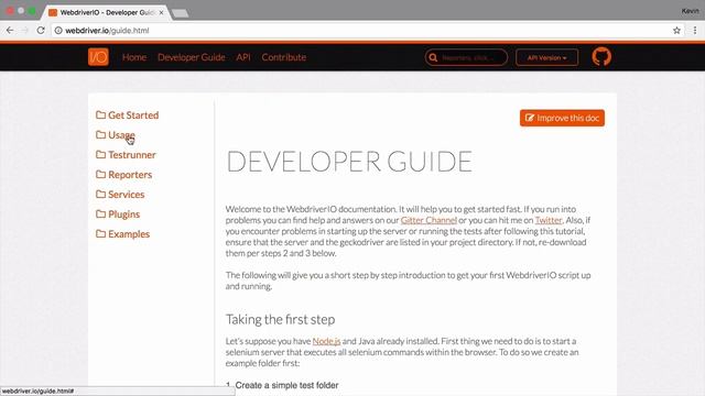 Lesson 1b - Trying out the WebdriverIO example смотреть онлайн