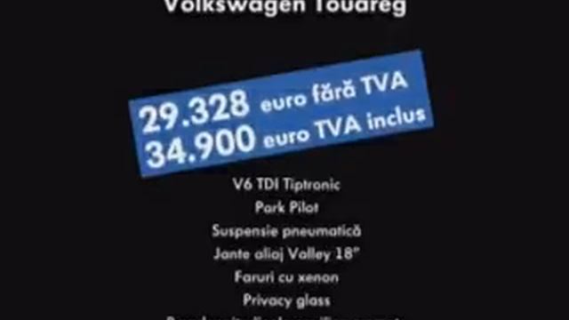 Volkswagen Touareg - O oferta cu care te intalnesti o data-n viata смотреть онлайн
