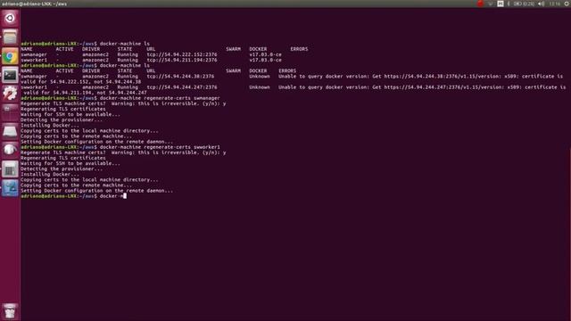 Docker 1.13 Configurando um cluster Swarm na Amazon (AWS) - Part 3 смотреть онлайн