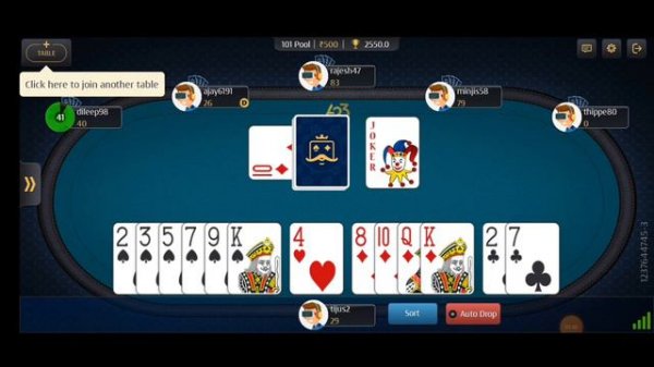 ♠️♥️500₹ A23 Rummy 101 Pool Full Game Play💥♦️♣️#a23tricks #rummygames