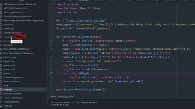 India - CoronaVirus Live Report Using Python | iCoding смотреть онлайн