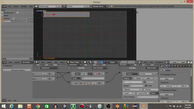 UPBGE - Displaying Target Health on Health Bar Python смотреть онлайн